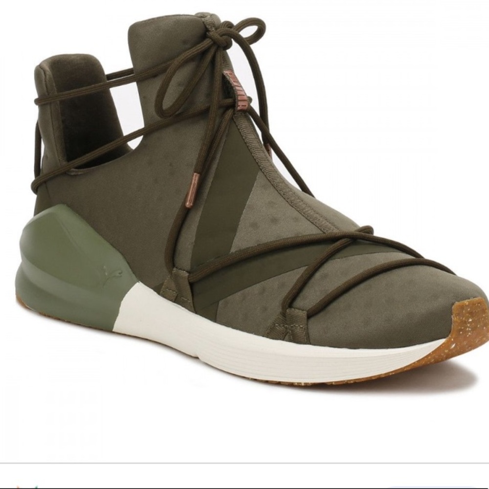 Puma Fierce Velvet Rope Olive Night-Whisper White Sneaker